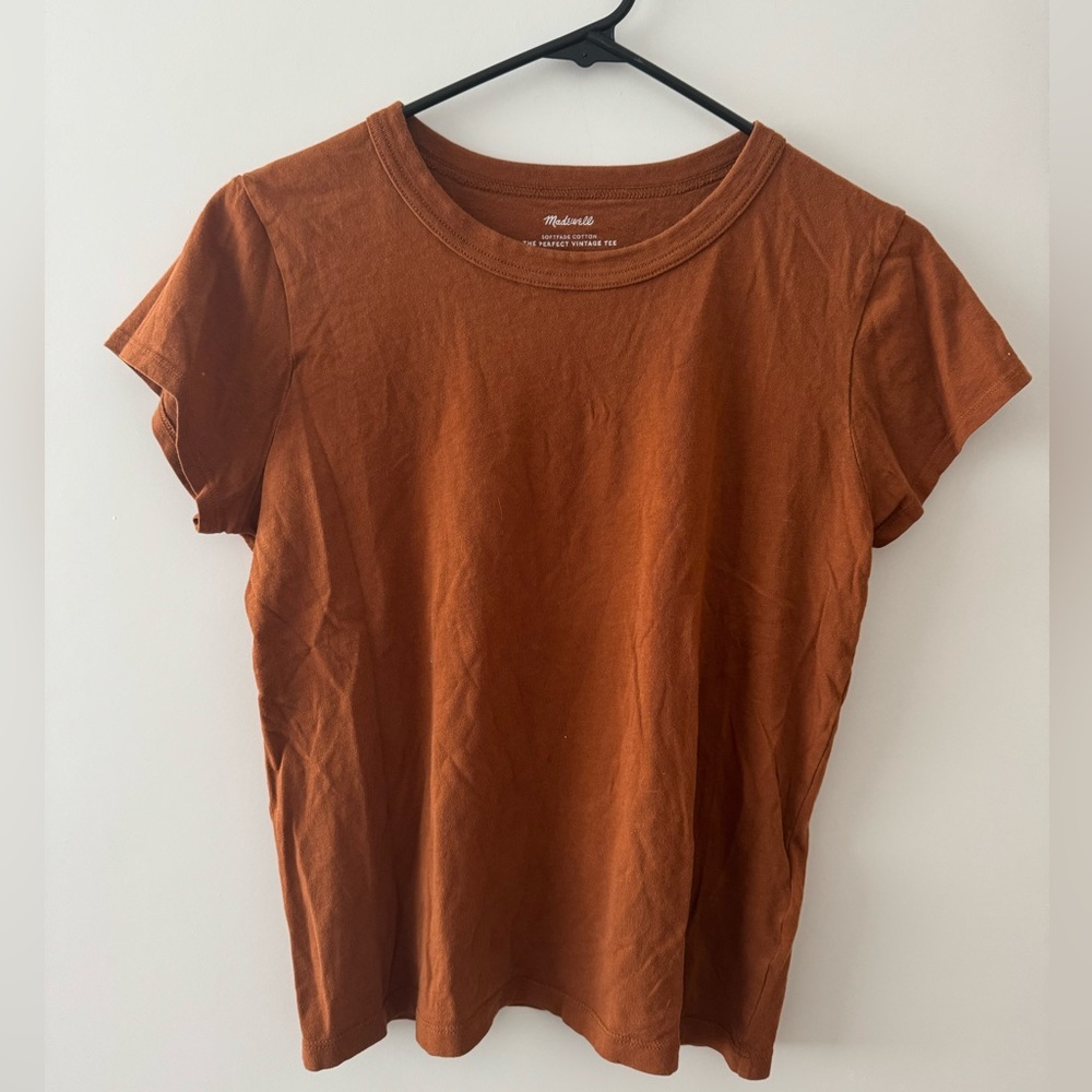 Madewell Rust Short Sleeve Crew Tee